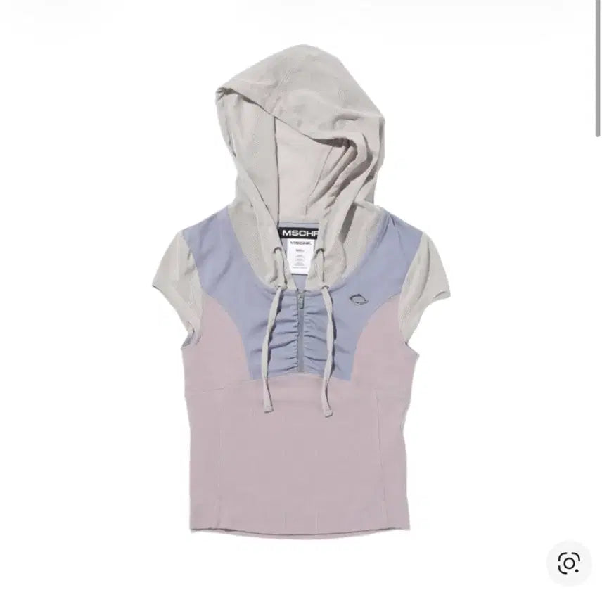 [BUNJANG] Mischief Hooded Track Half Zip-up Light Grey / 미스치프 후드 트랙 하프집업 라이트 그레이
