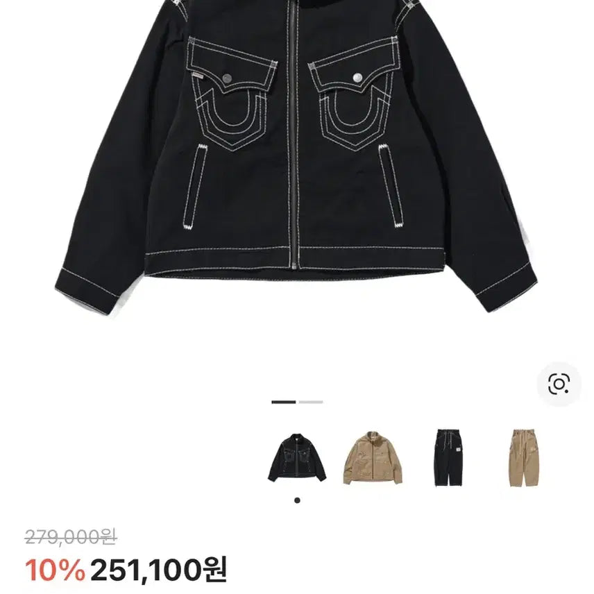 [BUNJANG] True Religion Noble Jacket Black (M) / M 트루릴리전 노블 자켓 블랙