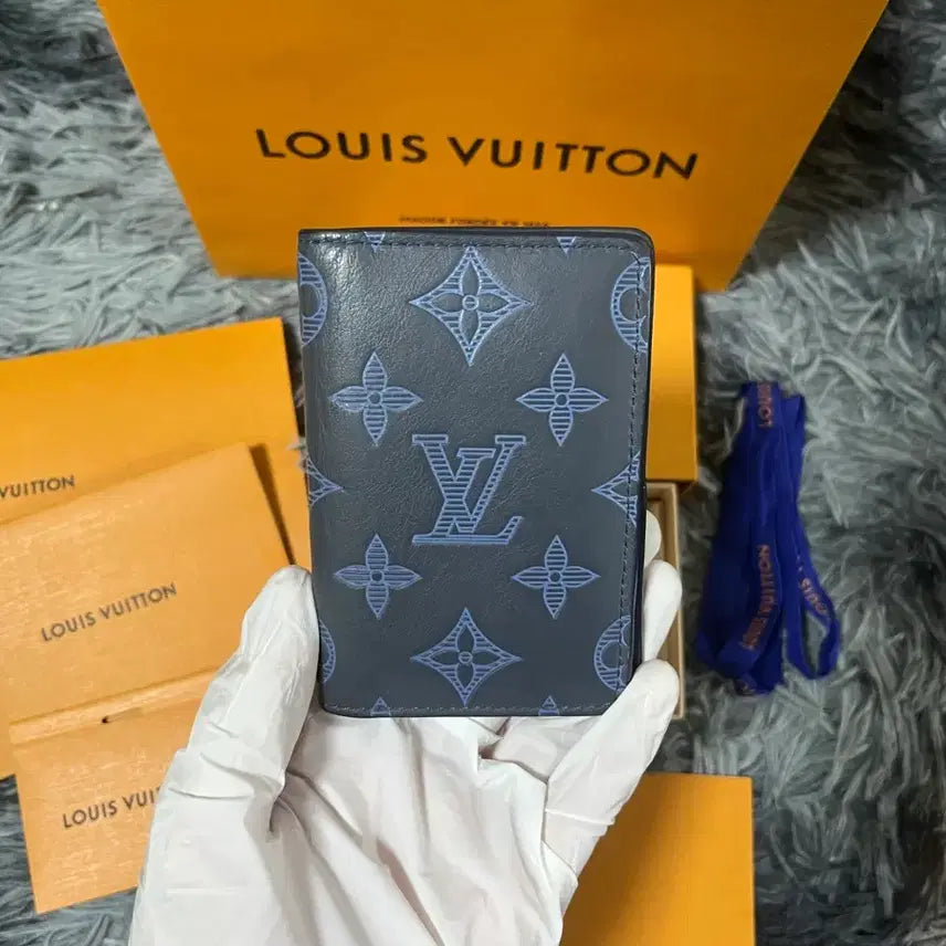 [BUNJANG] Louis Vuitton Monogram Navy Blue Pocket Organizer / [풀구성]루이비통 쉐도우 오거나이저
