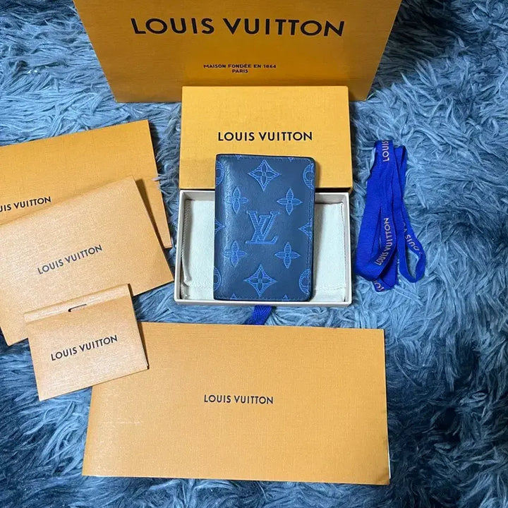 [BUNJANG] Louis Vuitton Monogram Navy Blue Pocket Organizer / [풀구성]루이비통 쉐도우 오거나이저