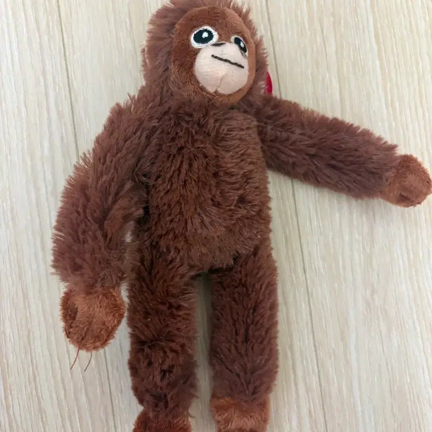 [BUNJANG] Brown Fur Orangutan Plush Keychain Doll / 갈색 털 원숭이 오랑우탄 키링 인형 우탄이 팔아요!