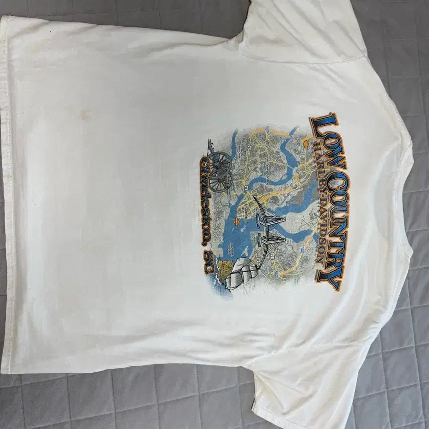 [BUNJANG] Harley-Davidson Vintage Short Sleeve T-Shirt / 할리데이비슨 빈티지 반팔