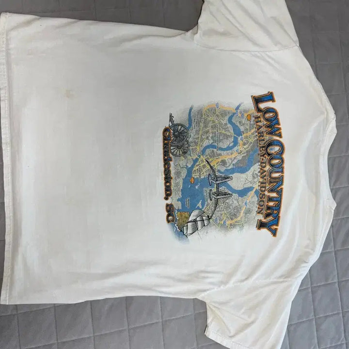 [BUNJANG] Harley-Davidson Vintage Short Sleeve T-Shirt / 할리데이비슨 빈티지 반팔