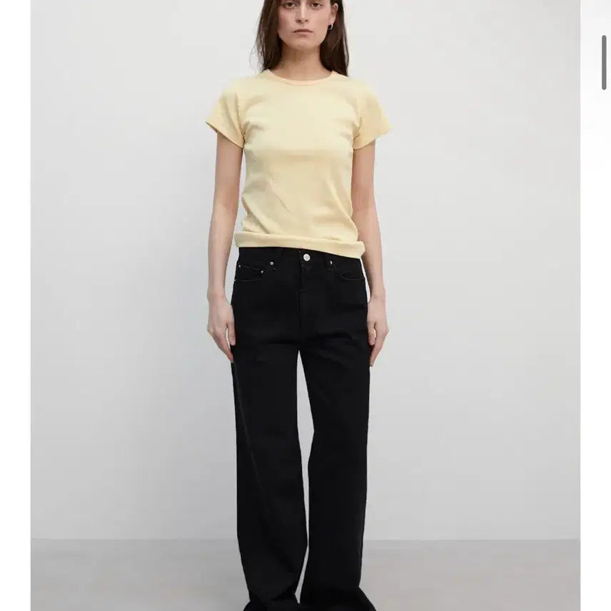 [BUNJANG] Suamar Tami Straight Fit Cone Denim Pants (Black) / 수아마르 데님! 포터리 쿠에른 아모멘토 더바넷 에토스 문달 리본빛