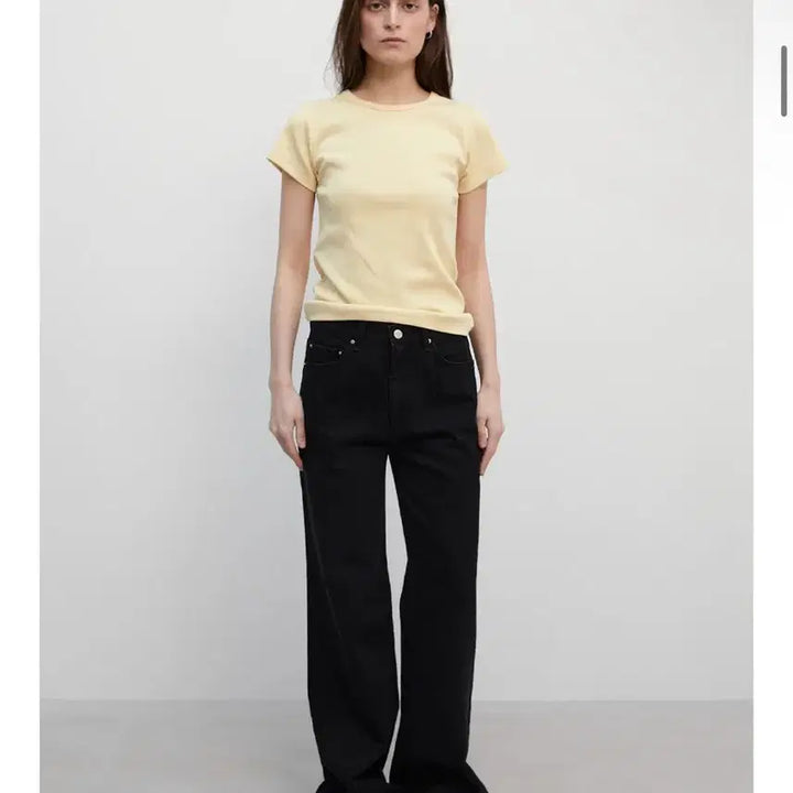 [BUNJANG] Suamar Tami Straight Fit Cone Denim Pants (Black) / 수아마르 데님! 포터리 쿠에른 아모멘토 더바넷 에토스 문달 리본빛