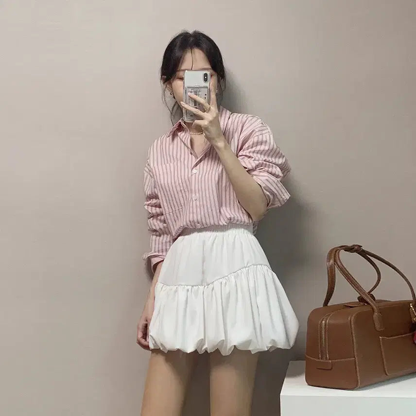 [BUNJANG] Pumpkin Balloon Mini Skirt / 펌킨 벌룬 미니스커트