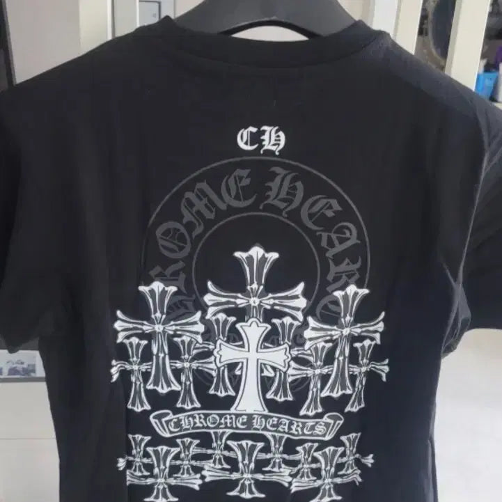 [BUNJANG] Chrome Hearts Black Short Sleeve T-Shirt / 크롬하츠 블랙 반팔 티셔츠