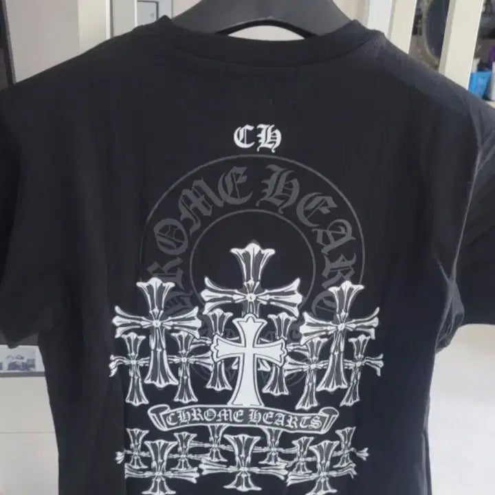 [BUNJANG] Chrome Hearts Black Short Sleeve T-Shirt / 크롬하츠 블랙 반팔 티셔츠