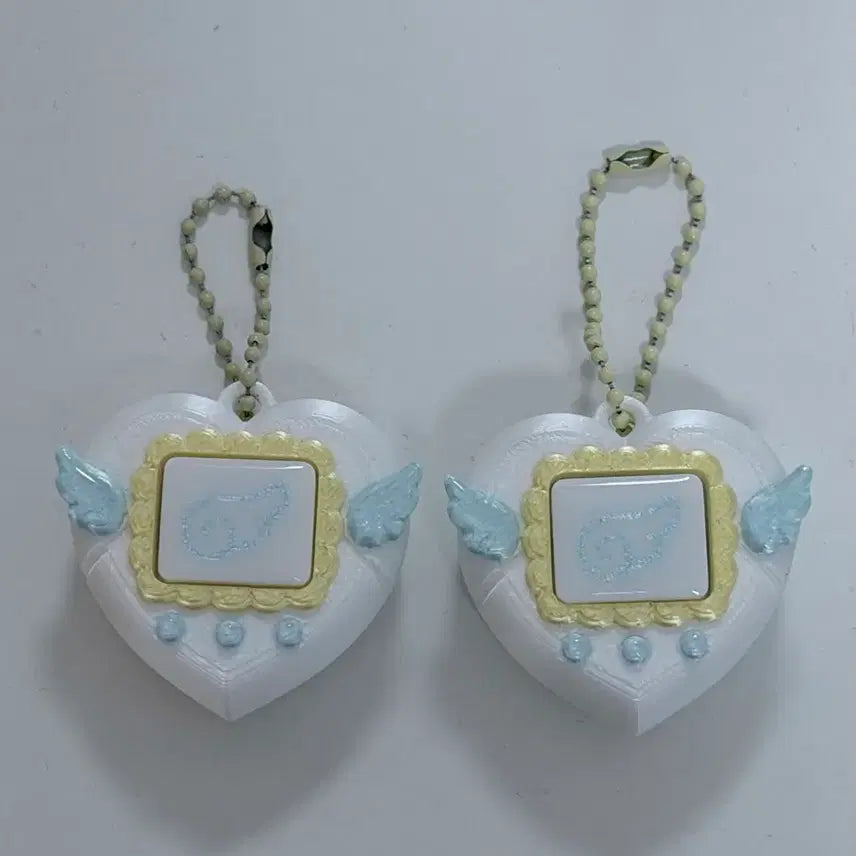 [BUNJANG] Yui Angelcore Clicker Keycap Keyring / 유이 엔젤코어 클릭커 날개 클리커 하트 키캡 키링 청축/ 핑크솔트