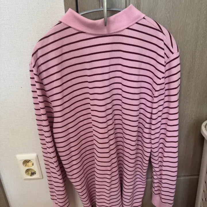 [BUNJANG] Moonseon Pique Polo T-Shirt Pink M / 문선 피케 카라 티셔츠 핑크 M