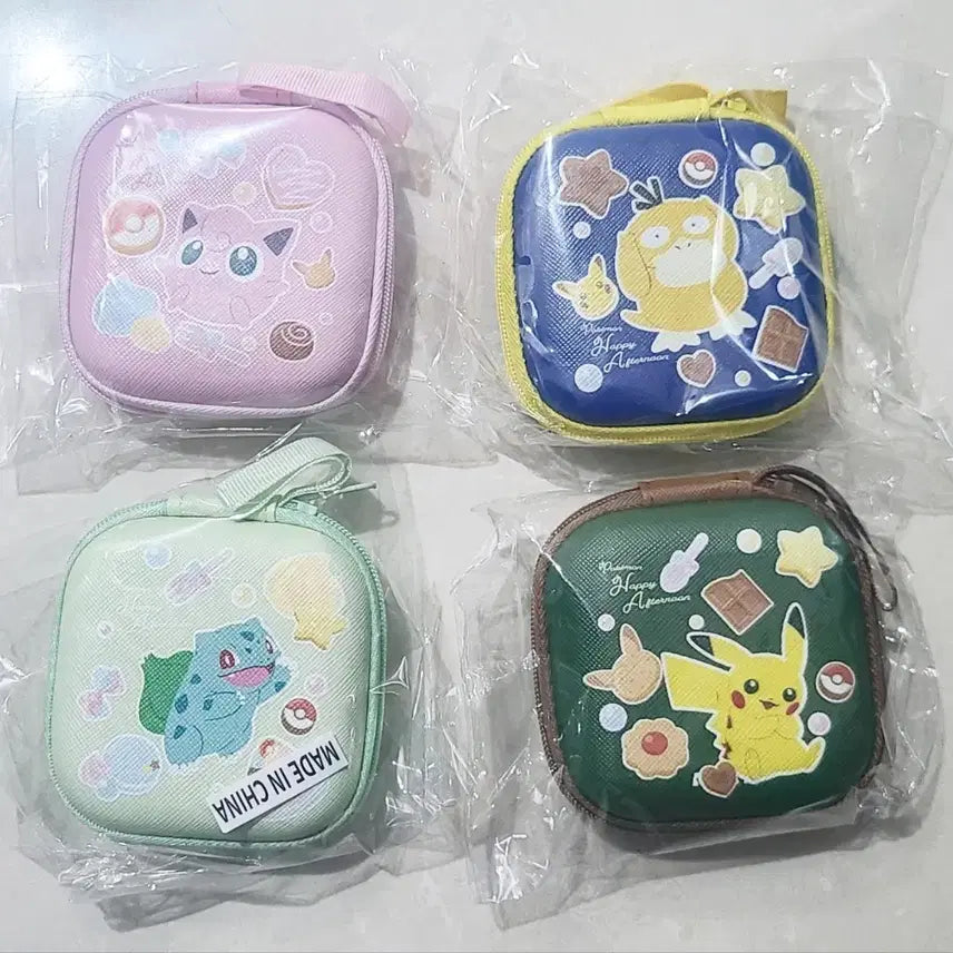 [BUNJANG] Olive Young Pokemon Airpod Pouch Coin Bag Mini Wallet Set (4 types, Sealed) / 올리브영 포켓몬 에어팟 파우치 동전지갑 미니지갑 비닐미개봉 새상품 4종