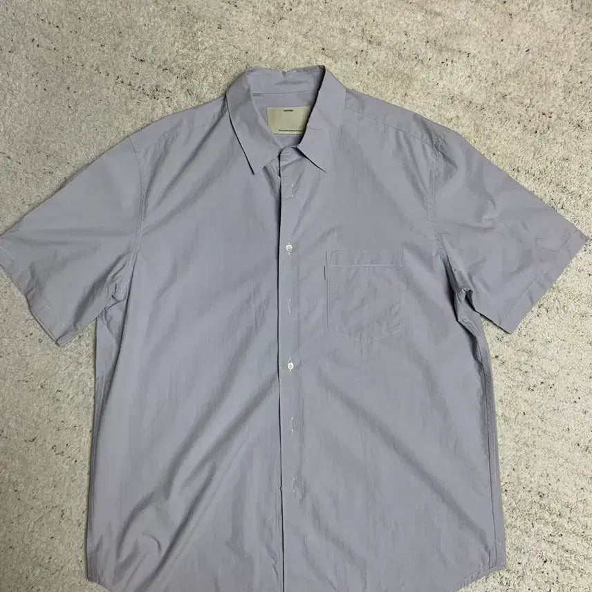 [BUNJANG] Pottery Comfort Half Shirt Silver Size 2 / 포터리 컴포트 하프 셔츠 실버 2사이즈