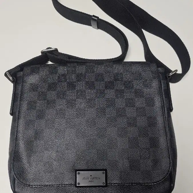 [BUNJANG] Louis Vuitton Damier Shoulder Bag Black / 루이비통 다미에 숄더백 블랙