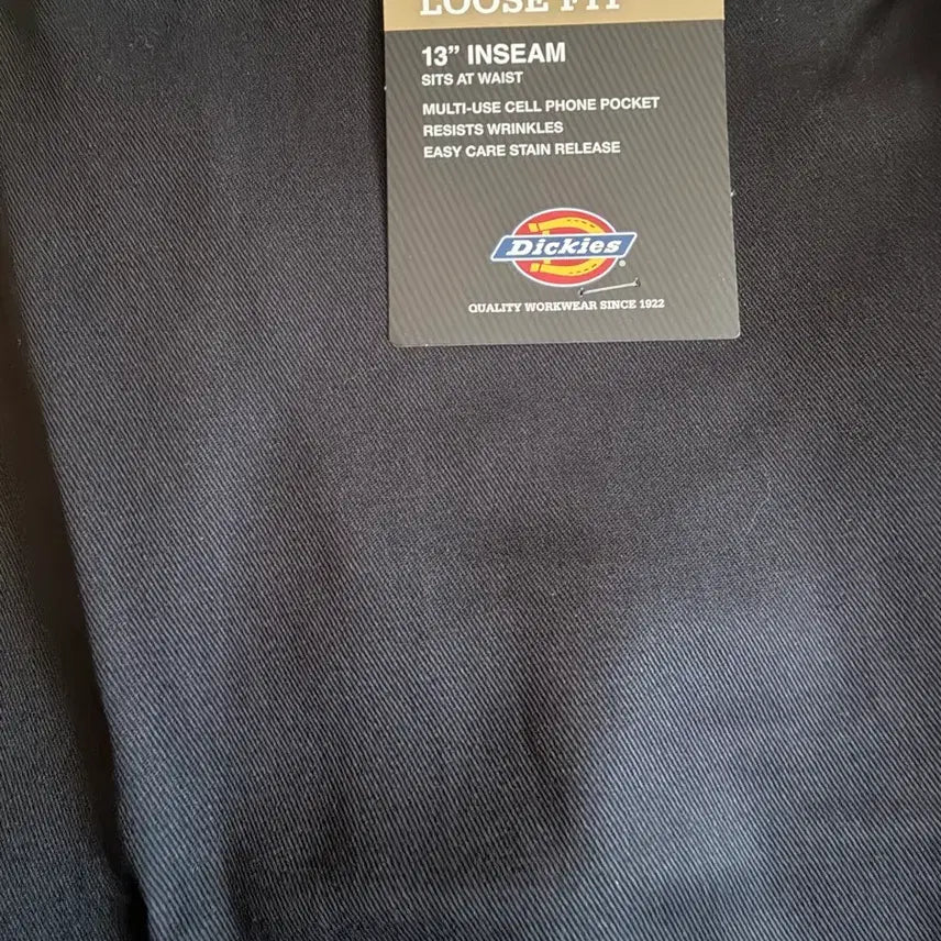 [BUNJANG] Dickies 13-inch Flat Front Relaxed Fit Work Shorts Black / 디키즈 루즈핏 13인치 플랫 프런트 워크 쇼츠 블랙