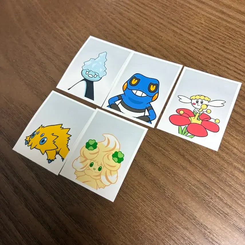 [SOLD OUT] 포켓몬 증사 증명사진 5장 일괄 마휘핑 플라베베 파쪼옥 삐딱구리 빙큐보