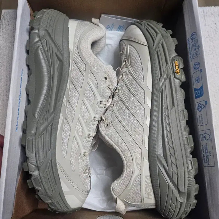[BUNJANG] Hoka Mafate THREE 2 Beige 255mm / (1회착용 박스 풀구성)호카 마파테 THREE 2 255mm 베이지색