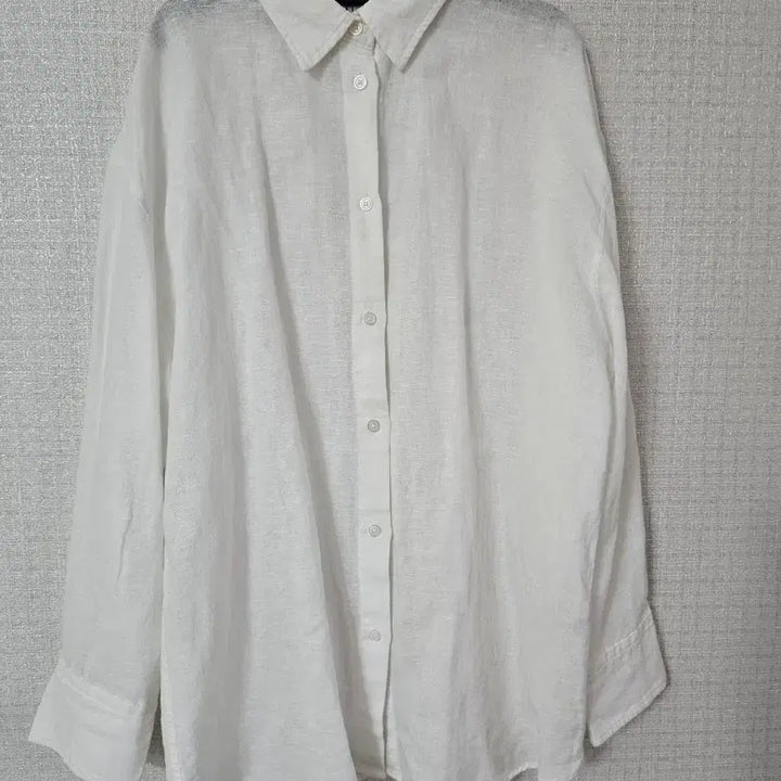 [BUNJANG] Zara Linen Shirt White XS / ZARA 자라 허리리본 린넨 셔츠 화이트 XS