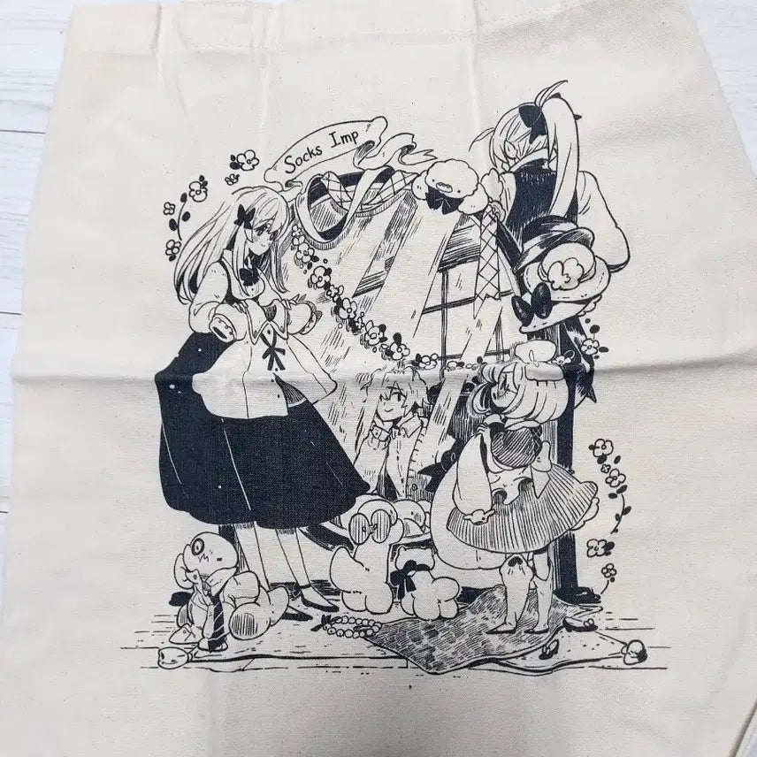 [BUNJANG] Webtoon Sock Goblin Nanal Limited Edition Eco Bag / 웹툰 양말도깨비 나날 한정 에코백