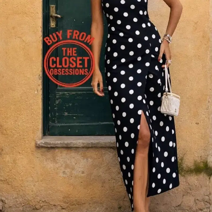 [BUNJANG] Zara Strapless Dot Dress (Size S) / 자라 스트랩리스 도트 원피스 (S)