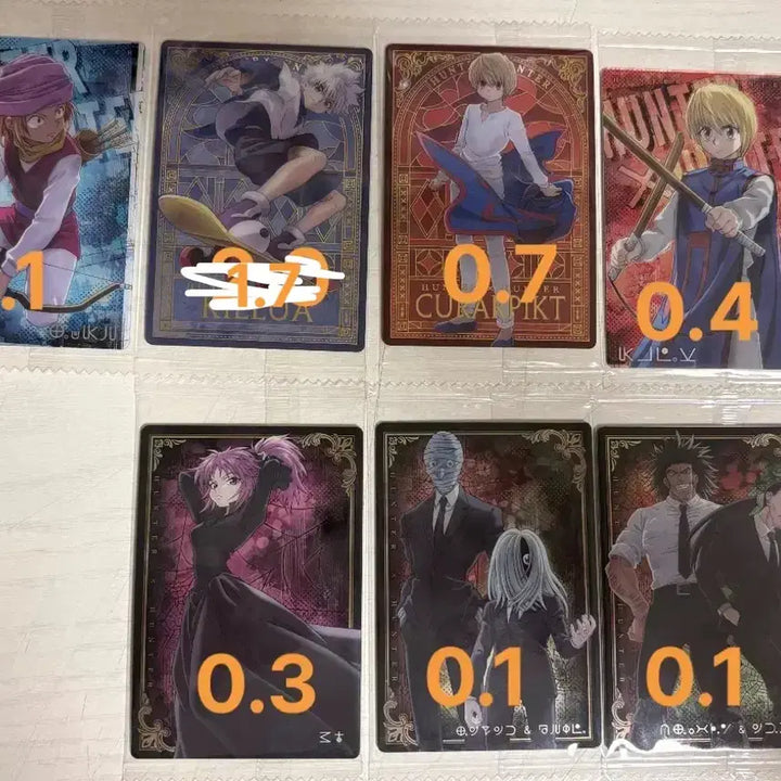[BUNJANG] Hunter x Hunter Wehares Card Set (Kuwabara, Killua) / 헌헌 헌터 헌터 웨하스 이타쟈가 이타자가 4 판매 교환 크라피카 키르아