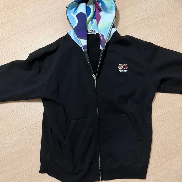 [BUNJANG] BAPE ABC Camo Reversible Shark Full Zip Hoodie Blue / (급매) 베이프 ABC 카모 리버시블 샤크 풀 집 후드 블루 US