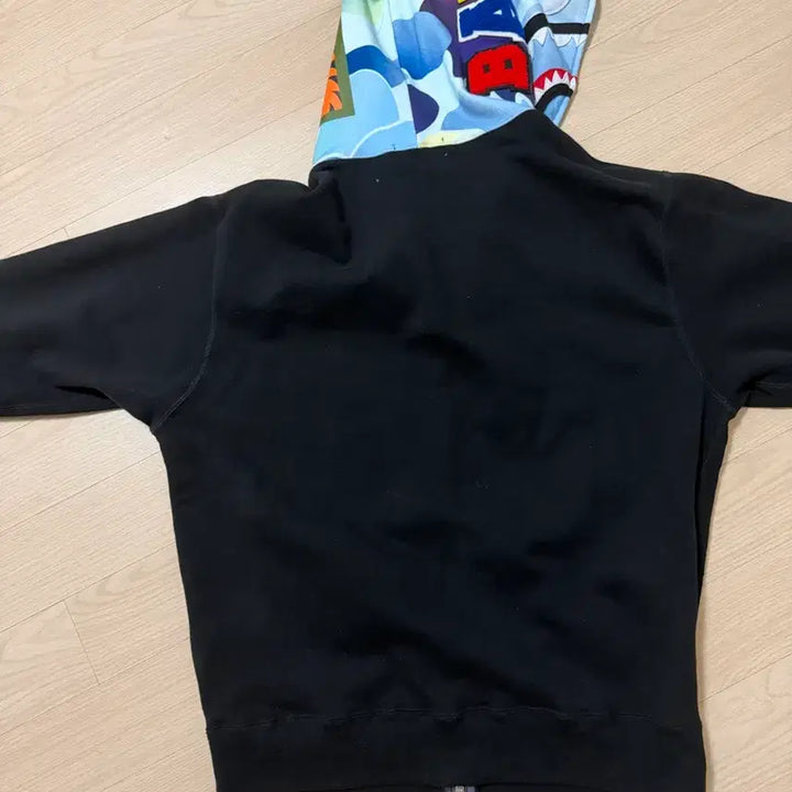 [BUNJANG] BAPE ABC Camo Reversible Shark Full Zip Hoodie Blue / (급매) 베이프 ABC 카모 리버시블 샤크 풀 집 후드 블루 US