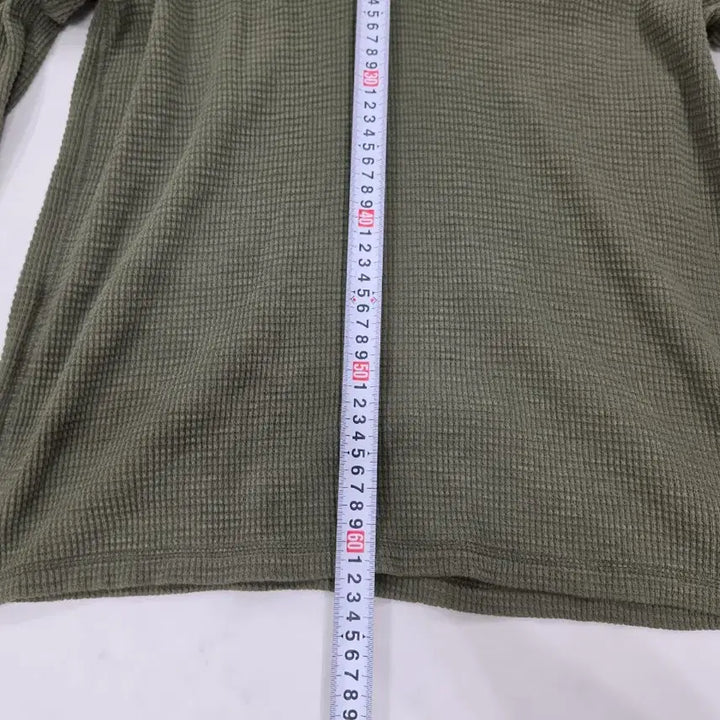 [BUNJANG] RRL Waffle Henley Long Sleeve T-Shirt Khaki / RRL 헨리넥 와플 긴팔 티셔츠 카키색