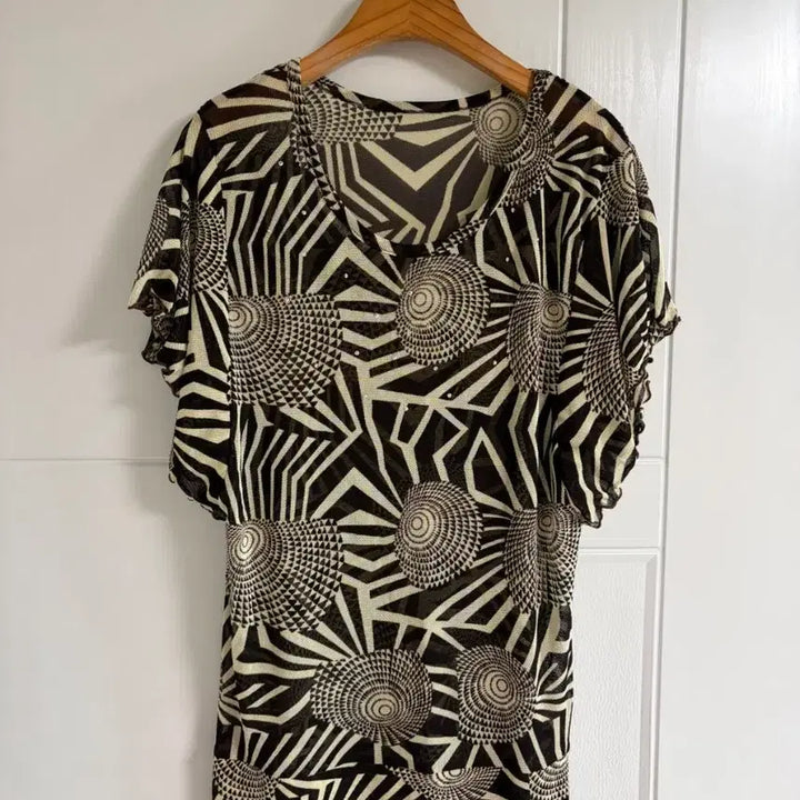 [BUNJANG] Vintage Japanese Imported Sheer Round Neck Short Sleeve T-Shirt / (일본 수입 빈티지)반팔 티셔츠 시스루 라운드 여름 기본 스판 M-L