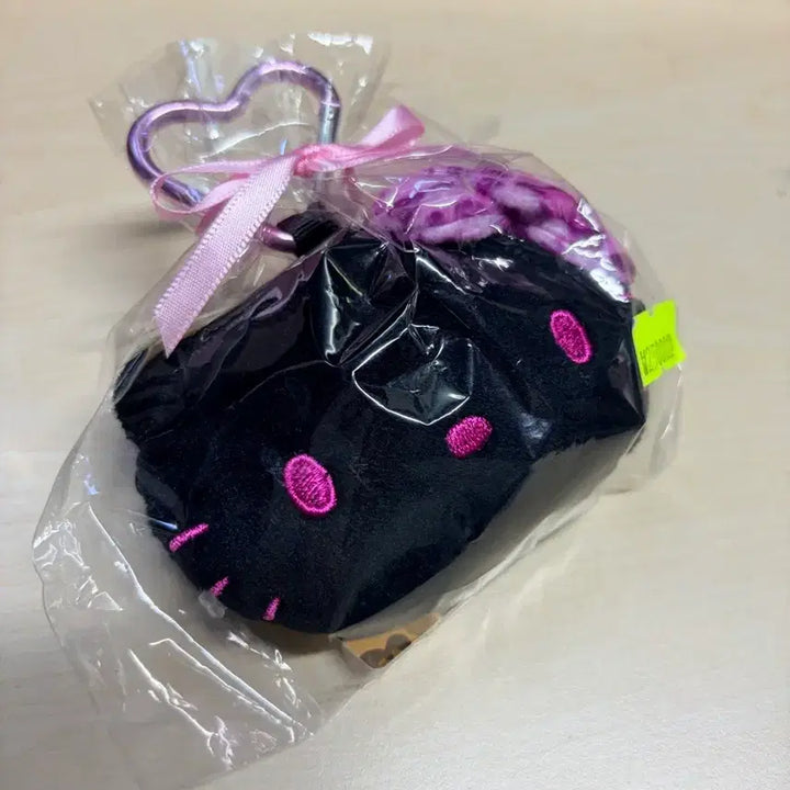 [BUNJANG] Sanrio Hello Kitty Pink Leopard Face Pouch Plush / 산리오 핑크호피 블랙키티 얼굴파우치 인형