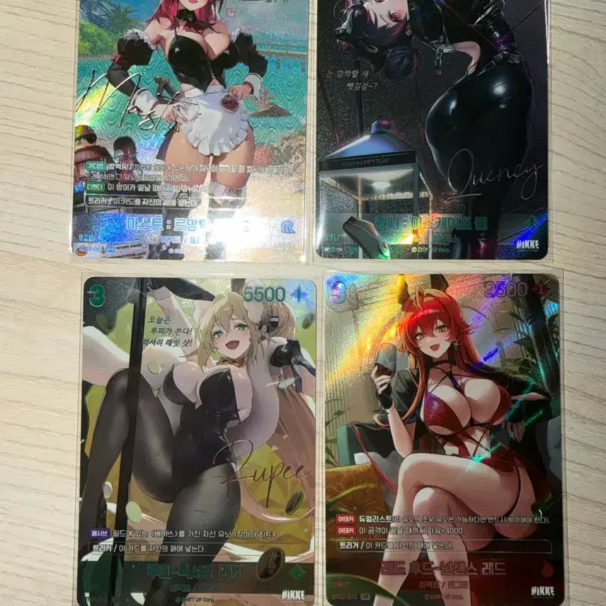 [BUNJANG] Nibel Arena NIKKE SPR Card Bundle Set / 니벨아레나 니케 4장 일괄 SPR 4장