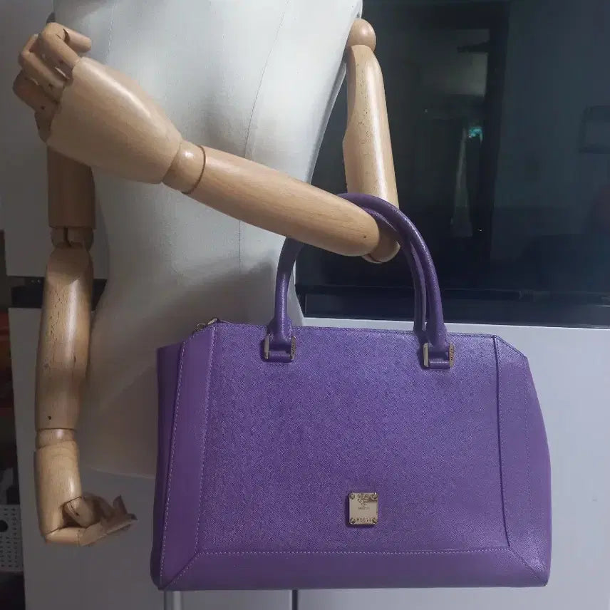[BUNJANG] MCM Nuovole Large Tote Bag Purple / MCM 누오보엘 라지 토트백. 퍼플.