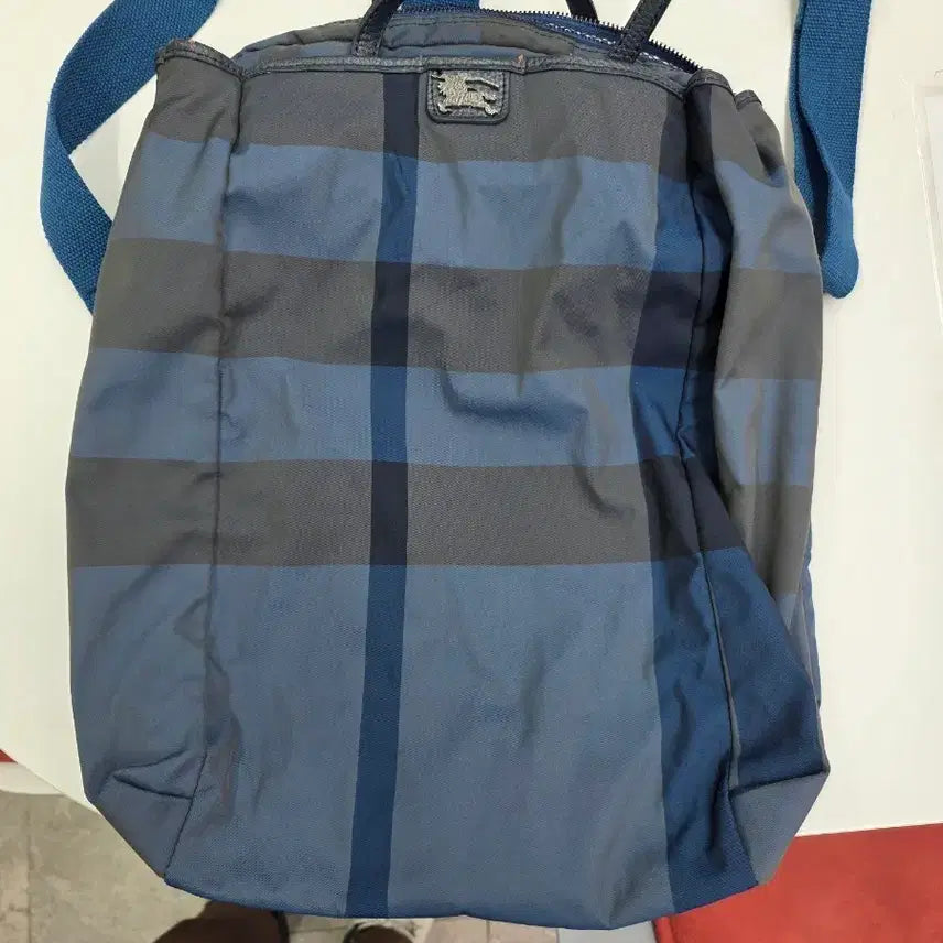 [BUNJANG] Burberry Blue Check Tote Bag / Shoulder Bag / 버버리 블루 체크 토트백 겸 숄더백