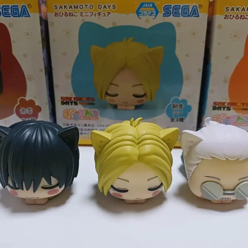 [BUNJANG] Sakamo Dayz Ohiruneko Figure Set (3 Types) / 사카데이 사카모토데이즈 굿즈 오히루네코 피규어 3종 일괄
