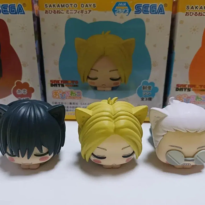 [BUNJANG] Sakamo Dayz Ohiruneko Figure Set (3 Types) / 사카데이 사카모토데이즈 굿즈 오히루네코 피규어 3종 일괄