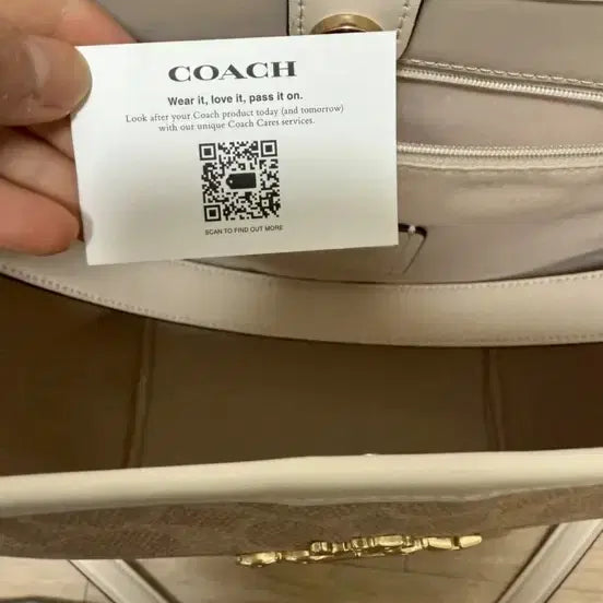 [BUNJANG] Coach Signature Large Bucket Bag Beige / 코치 정품 시그니처 버킷백 라지 베이지