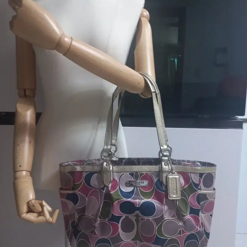 [BUNJANG] Coach Fabric Tote Bag Shoulder Bag / 코치 패브릭 토트백 겸 숄더백