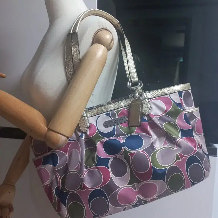 [BUNJANG] Coach Fabric Tote Bag Shoulder Bag / 코치 패브릭 토트백 겸 숄더백
