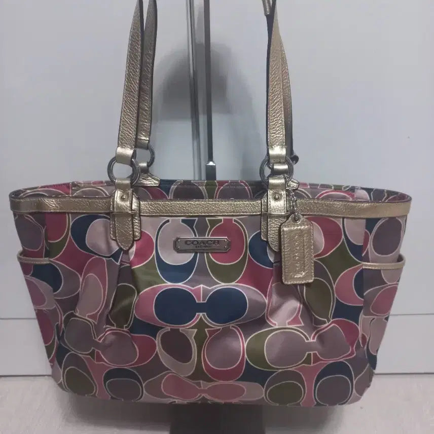 [BUNJANG] Coach Fabric Tote Bag Shoulder Bag / 코치 패브릭 토트백 겸 숄더백