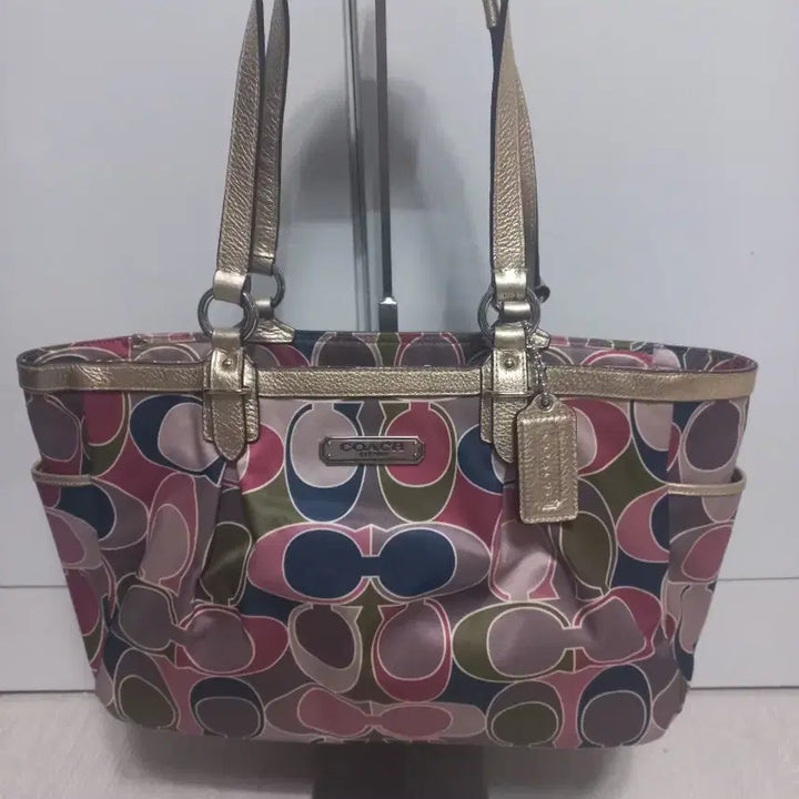 [BUNJANG] Coach Fabric Tote Bag Shoulder Bag / 코치 패브릭 토트백 겸 숄더백