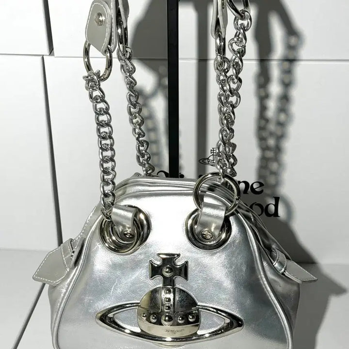 [BUNJANG] Vivienne Westwood Silver Chain Clutch Shoulder Bag / 비비안웨스트우드 클러치백 숄더백 실버 은장 체인