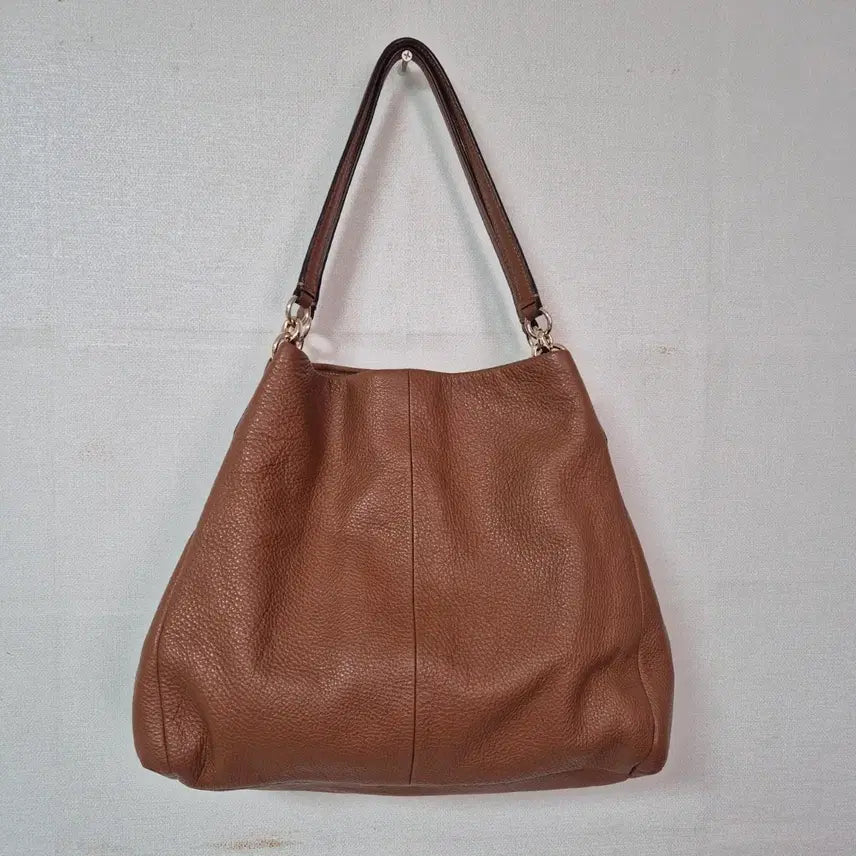 [BUNJANG] Coach Brown Leather Shoulder Bag / 코치 브라운 레더 숄더백