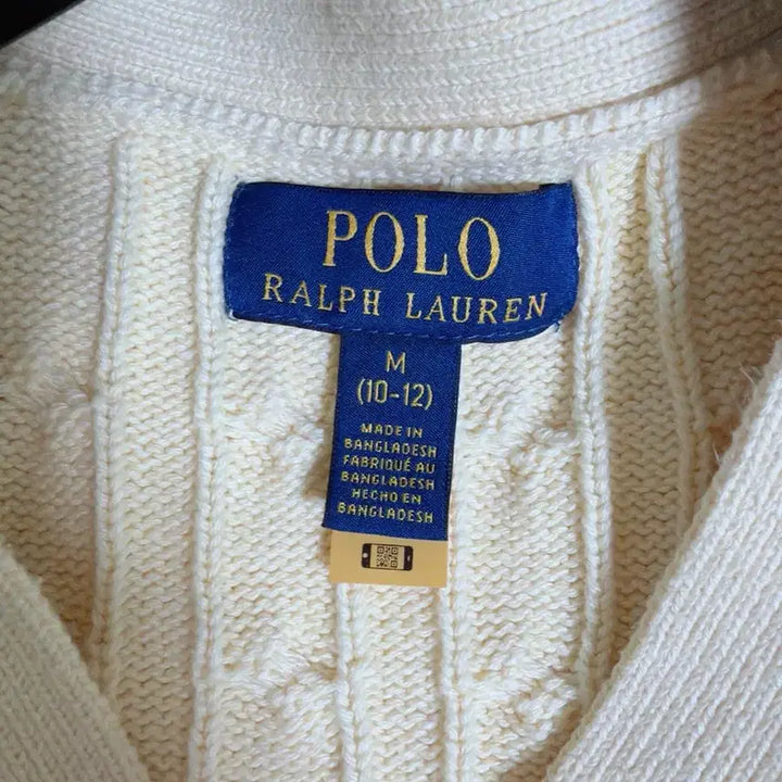 [BUNJANG] Polo Ralph Lauren Yellow Cable Knit Cardigan / 폴로 랄프로렌 옐로우 꽈배기 가디건