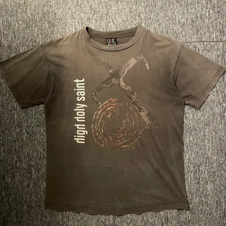 [BUNJANG] Saint Michael NIN Nine Inch Nails T-Shirt / 세인트미카엘 NIN 나인인치네일스 반팔 [L]
