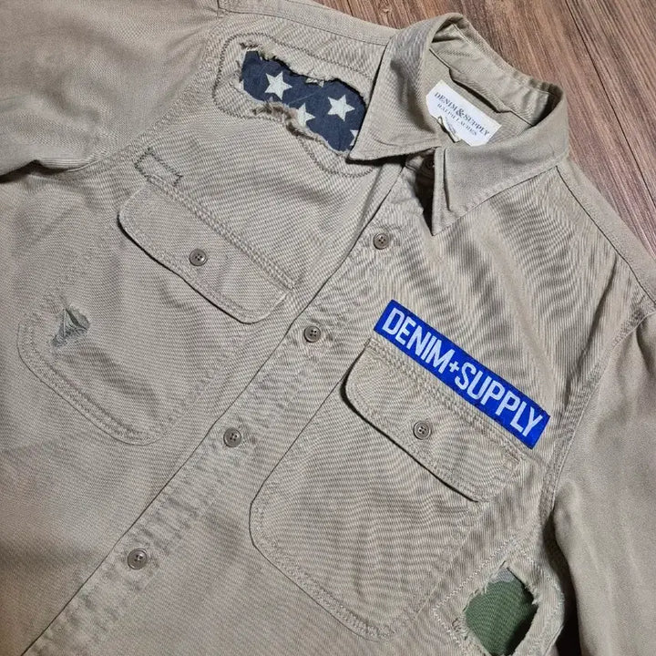 [BUNJANG] Polo Ralph Lauren Dispatch Star-Spangled Banner Denim Shirt / (95) 폴로랄프로렌 디스패치 성조기 데님셔츠
