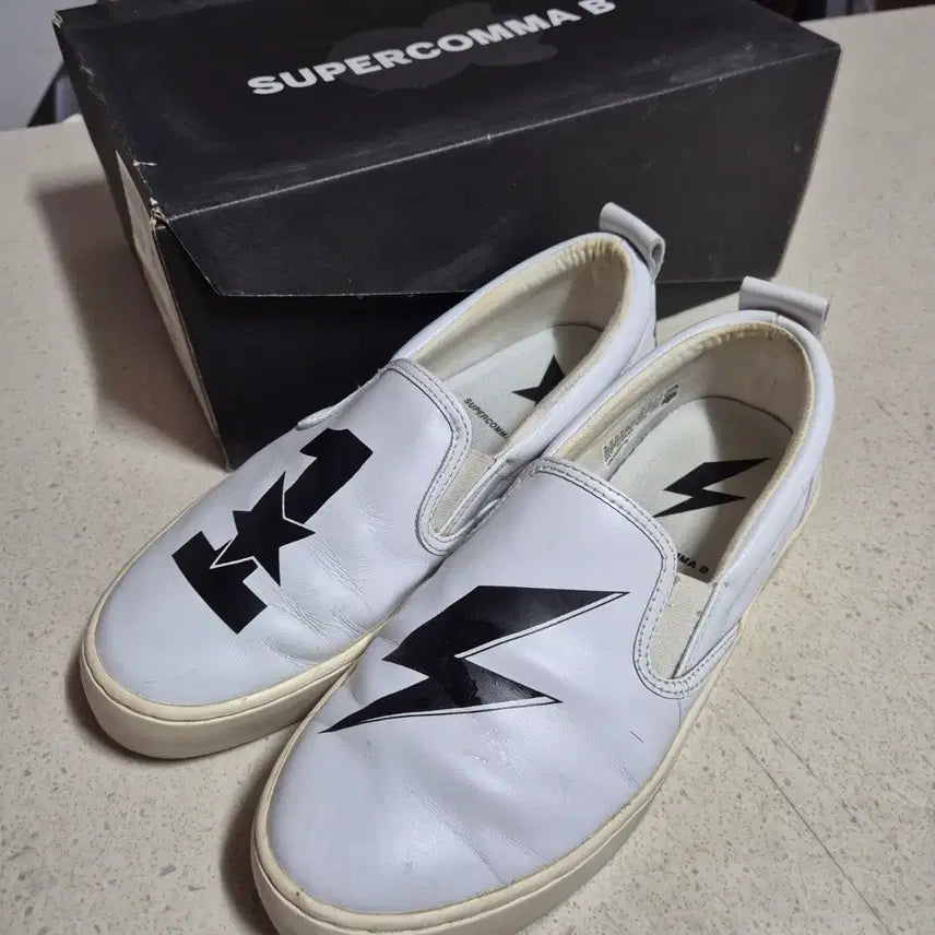 [BUNJANG] Supercomma B Slip-on Sneakers / 슈퍼콤마 슬립온