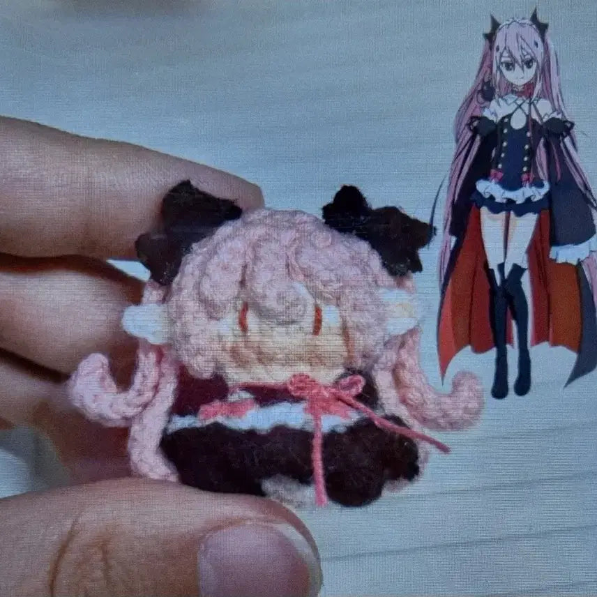 [BUNJANG] Seraph of the End Handmade Knit Keychain Set / 