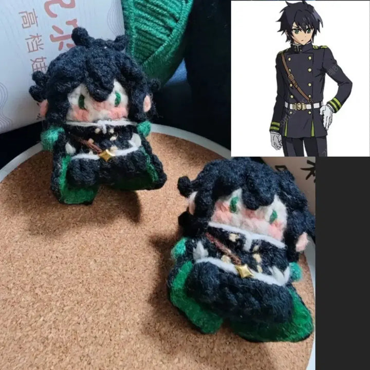 [BUNJANG] Seraph of the End Handmade Knit Keychain Set / 