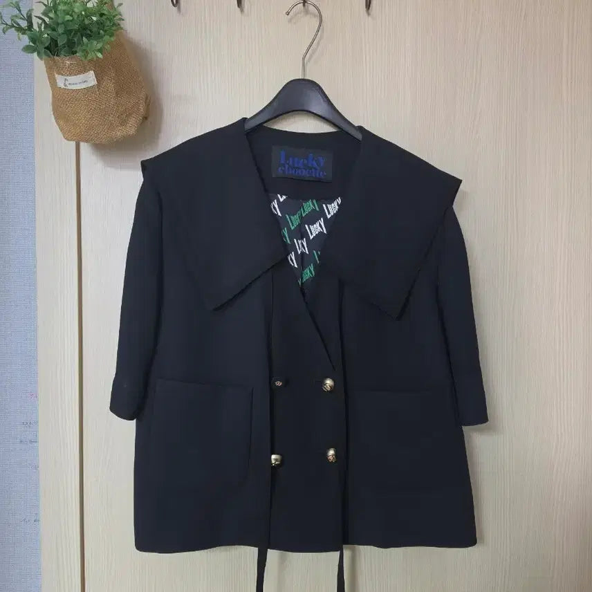 [BUNJANG] Lucky Chouette Sailor Short Sleeve Jacket / 럭키슈에뜨 세일러  반팔 자켓
