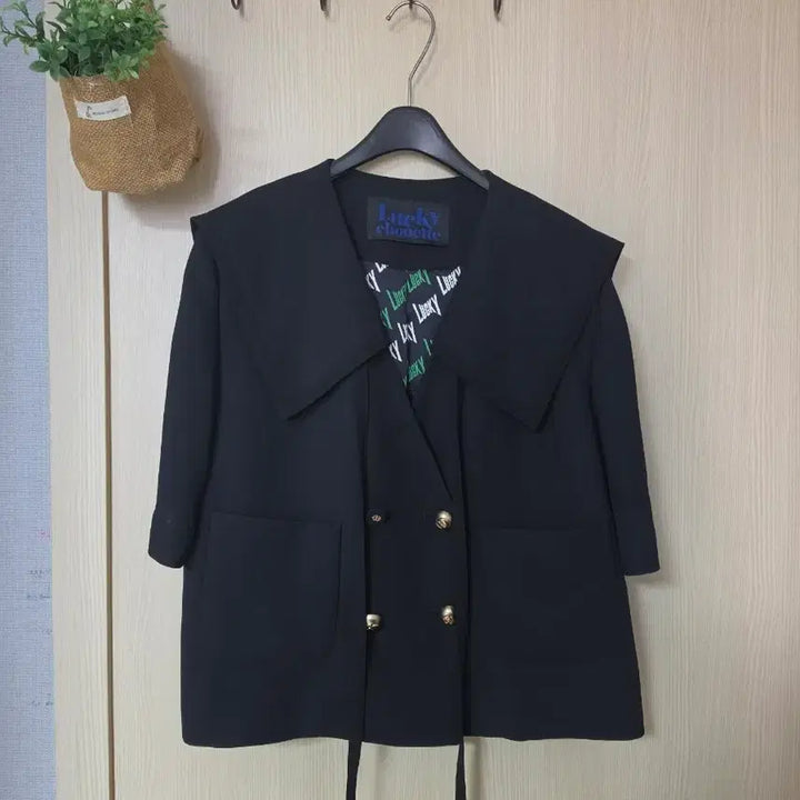 [BUNJANG] Lucky Chouette Sailor Short Sleeve Jacket / 럭키슈에뜨 세일러  반팔 자켓