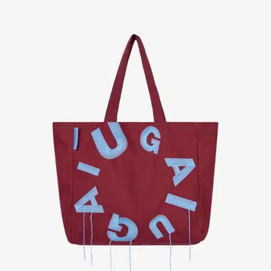 [BUNJANG] Lee Woo Gama Caras Shopper Shoulder Bag Burgundy / 이우가마카라스 쇼퍼백 숄더백 버건디